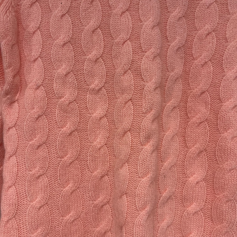 Lord and Taylor Cashmere Cable Knit Pink Sweater - Size XSP NWT - Picture 2 of 5